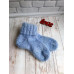 Вязаные носки голубого цвета, зимние носки, самые мягкие и пушистые