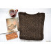 Шерстяной свитер Бельгийский шоколад с орешками