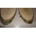 Спил, срез дерева Дуб 35 - 38 см с трещиной