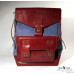 Городской рюкзак,комбинация натуральной кожи и плотной ткани